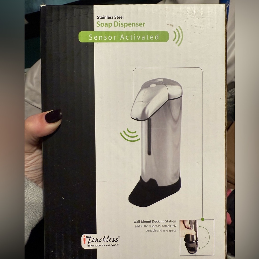 Itouchless stainless steel sensor activated soap dispenser